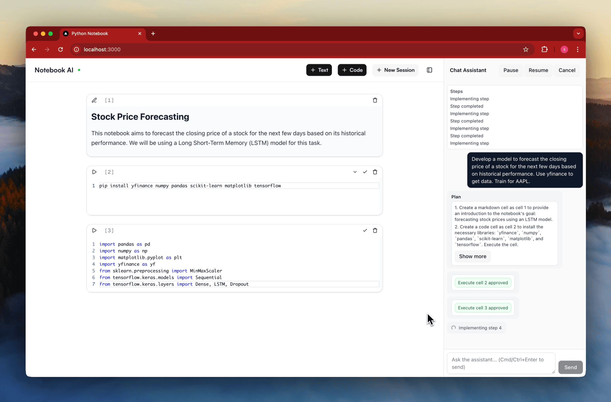 Agentic Python Notebook visual